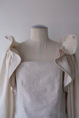 mermaid fin linen blouse