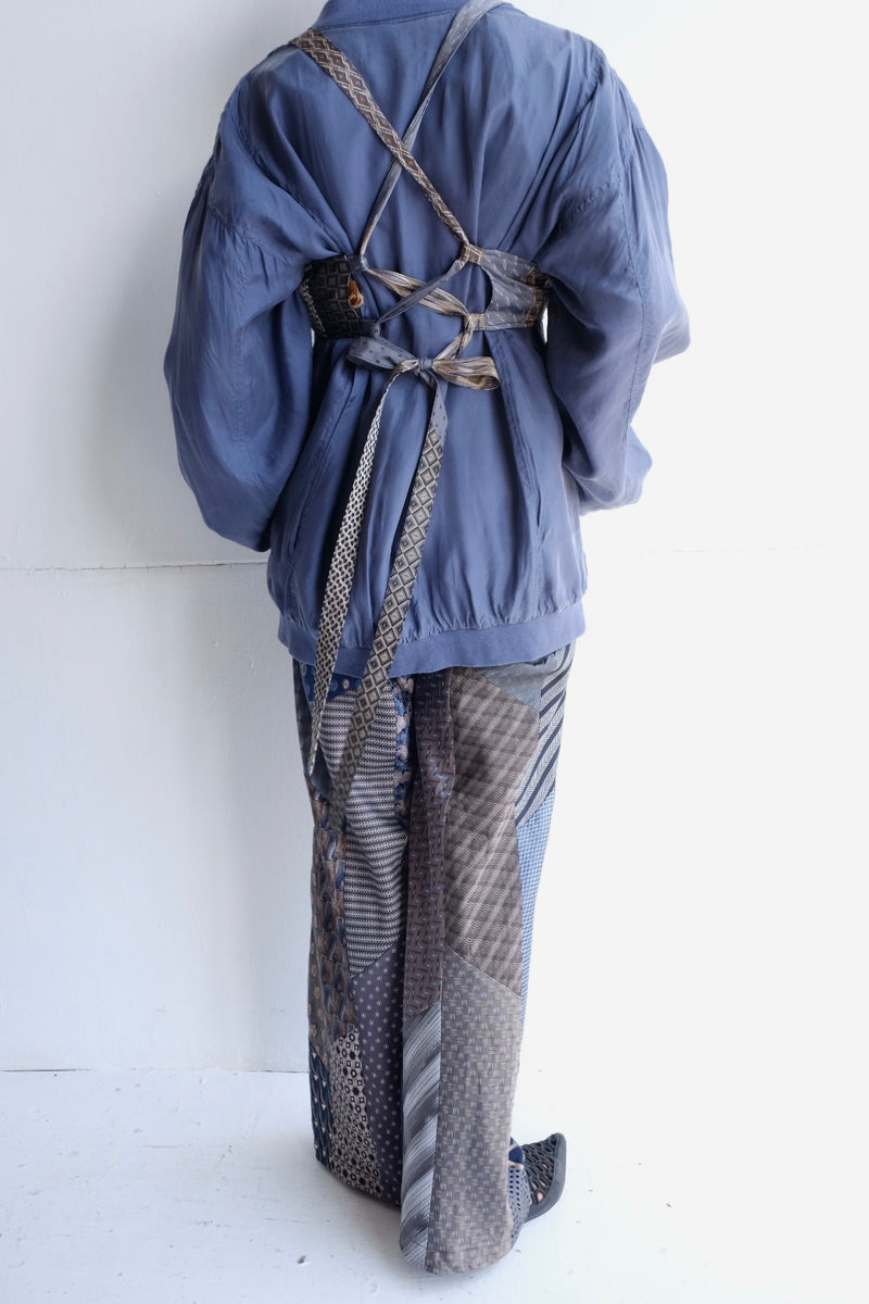 tie patchwork easy pants