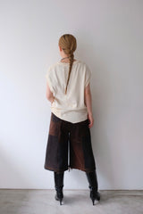 half wide pants / M