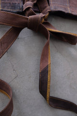 denim ribbon bra top