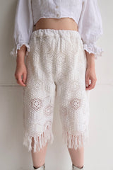 crochet lace half pants