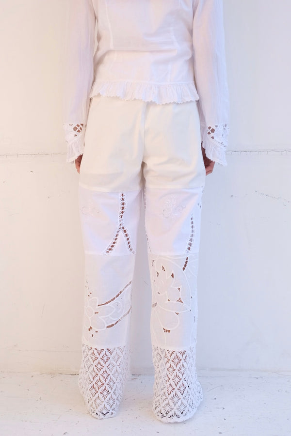 crochet lace pants