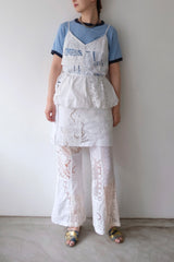 crochet lace flare pants