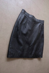 leather mini skirt