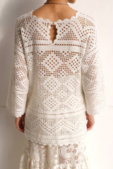 crochet knit top