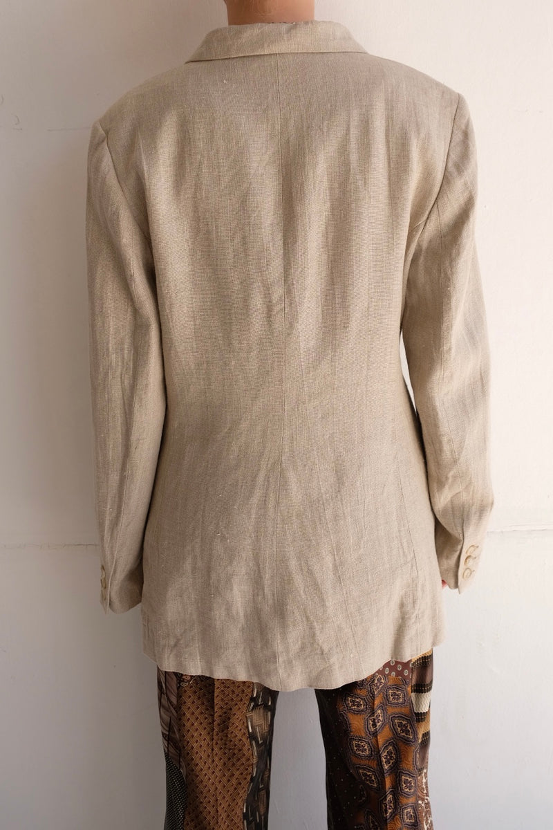 linen tailored jacket