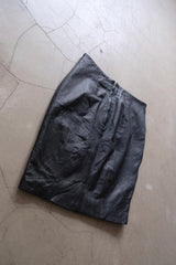 leather mini skirt