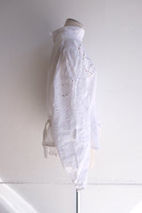 vintage linen cutwork blouse