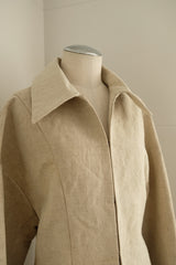 linen patchwork jacket