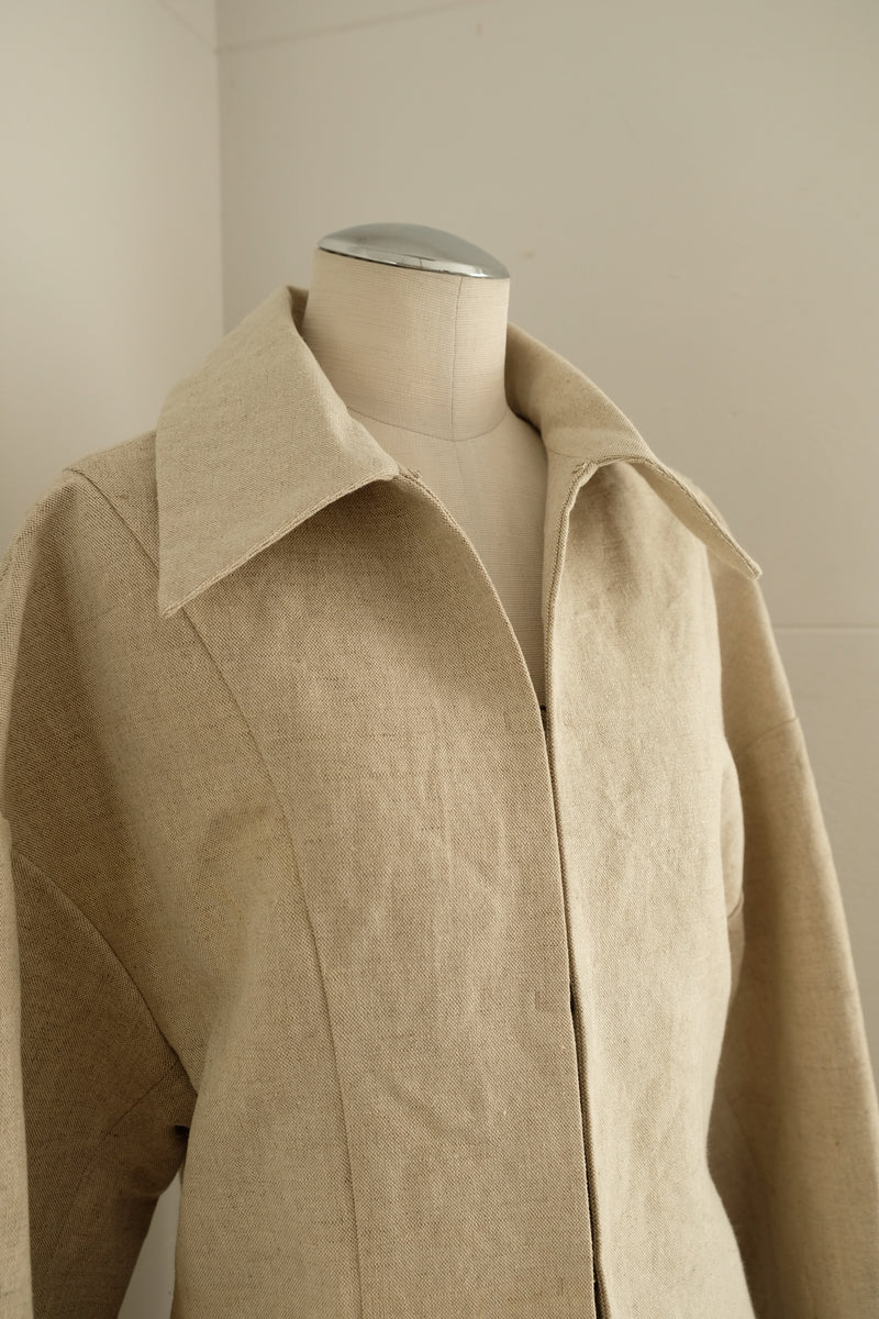 linen patchwork jacket