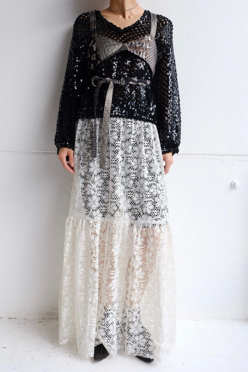 lace long skirt