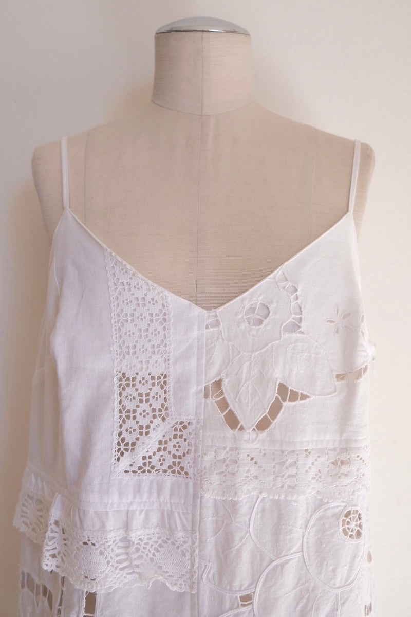 cutwork lace camisole dress