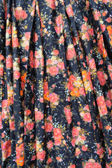 flower print long skirt