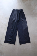 summer suit tuck wide pants