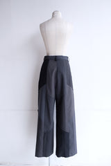 summer  suit tuck wide pants