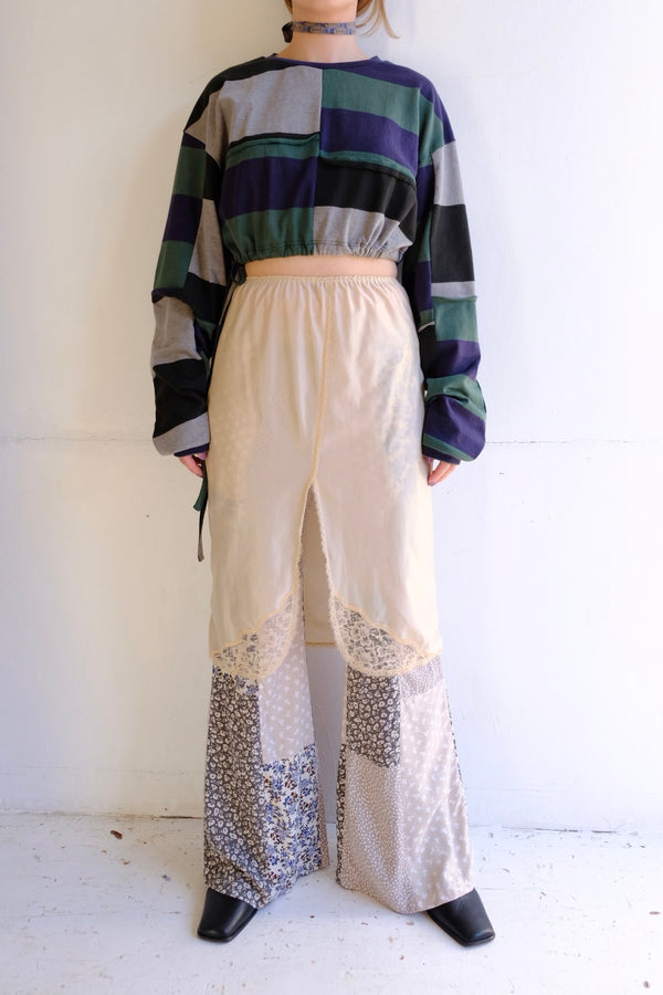 cropped jersey top