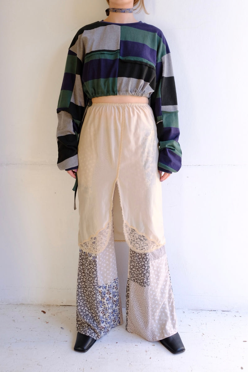 cropped jersey top
