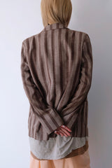 stripe tailored jacket
