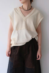 military rib patchwork vest