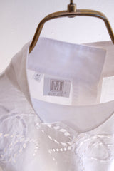 vintage linen cutwork blouse