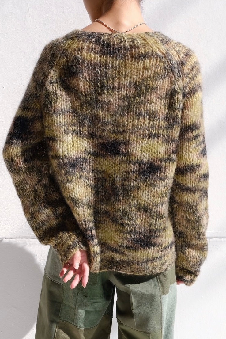 mohair knit cardigan