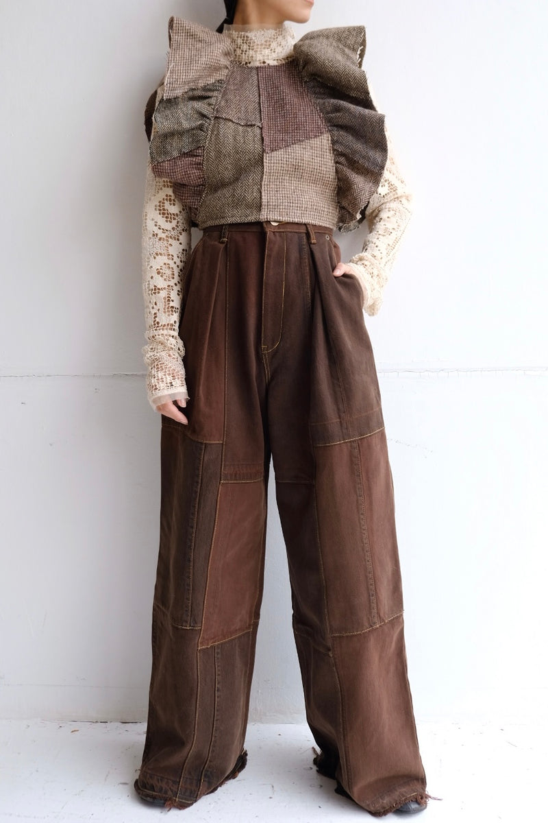 tuck wide pants