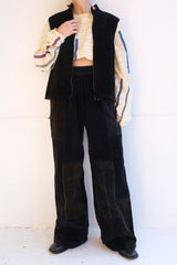 waist belt corduroy pants