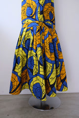 african batik nosleeve dress