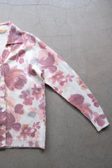floral knit cardigan