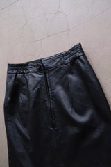 leather mini skirt