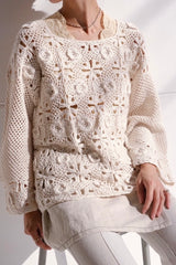 hand crochet knit top