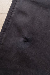 over dye black denim pants