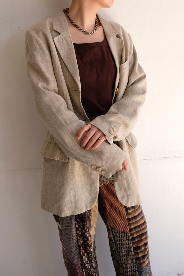 linen tailored jacket