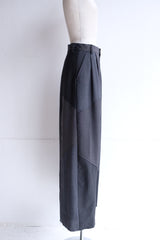 summer  suit tuck wide pants