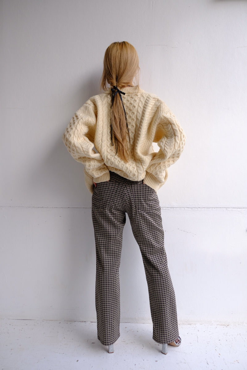 aran knit cardigan