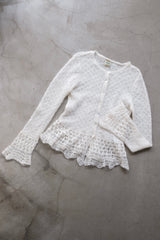 mohair knit cardigan