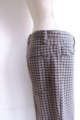 houndstooth pattern pants