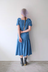 puff sleeve flower dress