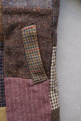 tweed boa coat