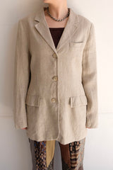 linen tailored jacket
