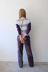 cutwork lace french sleeve tops