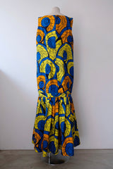 african batik nosleeve dress