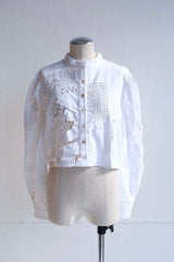 cutwork short blouse