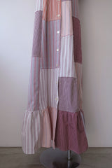stripe frill dress
