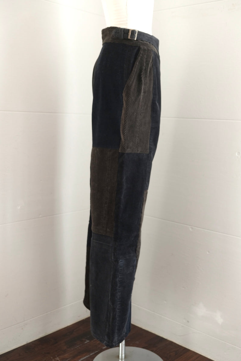 waist belt corduroy pants