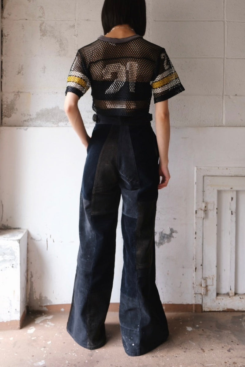 waist belt corduroy pants