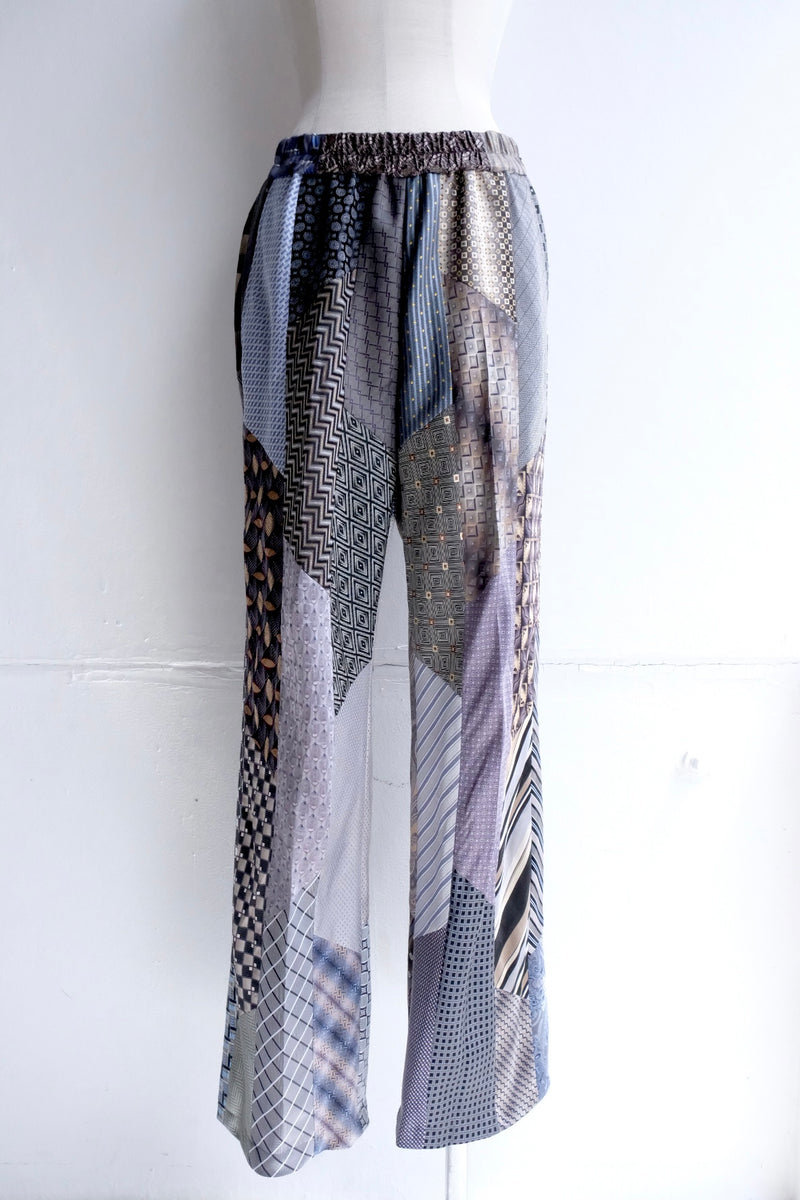 tie patchwork easy pants