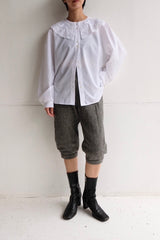 frill collar  blouse