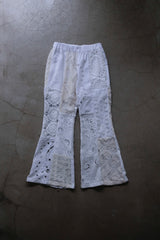 crochet lace flare pants