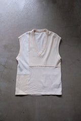 military rib patchwork vest